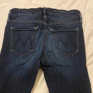 MOTHER Dark Indigo Skinny Jeans